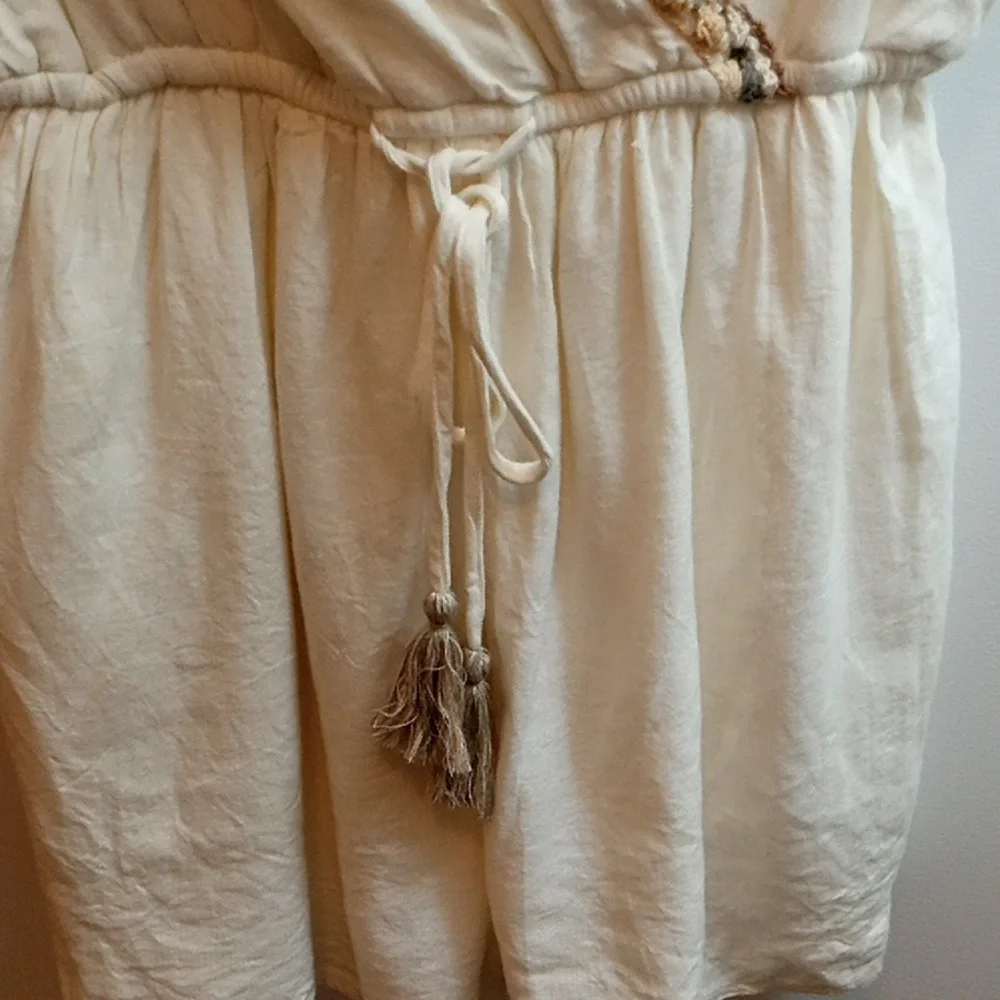 American Eagle Cream Linen Blend Skort Size S - Picture 3 of 6